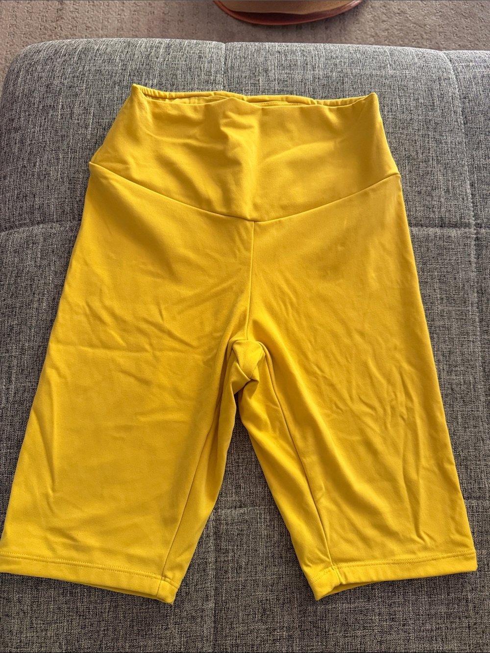 High-Rise Yellow Women’s Bike Shorts